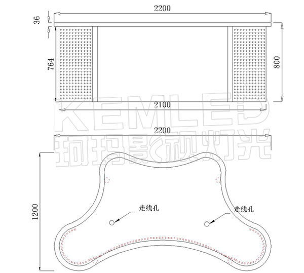 新闻/访谈演播桌KM-BYZ210