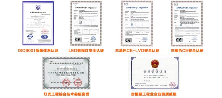 KEMLED 珂玛影视灯资质证书