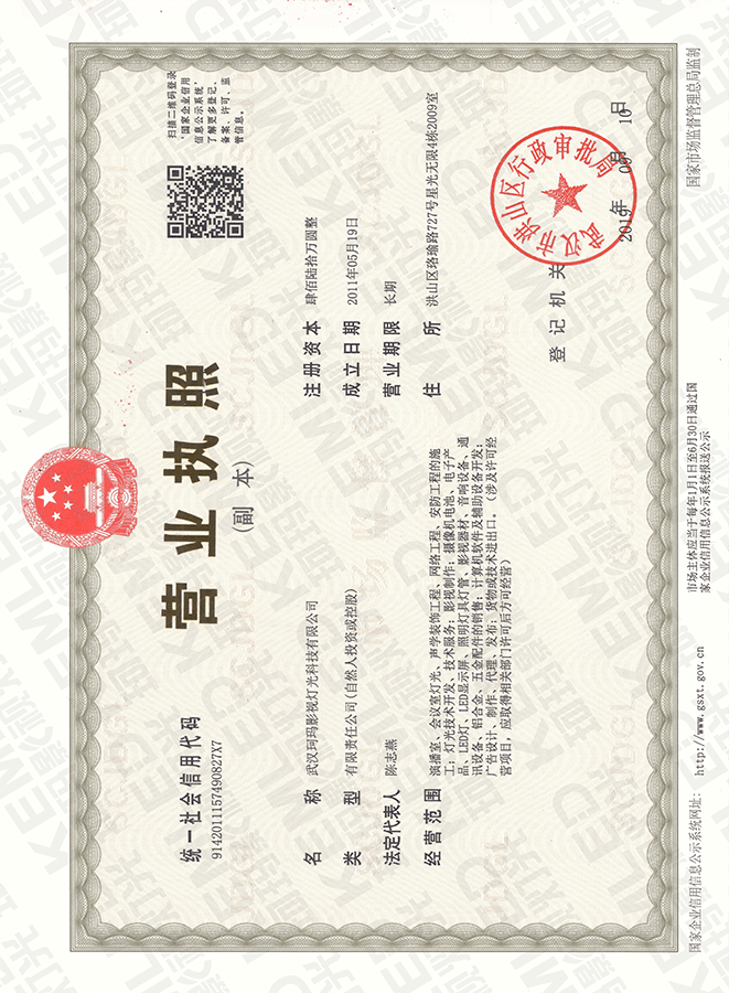 2020 武汉珂玛营业执照