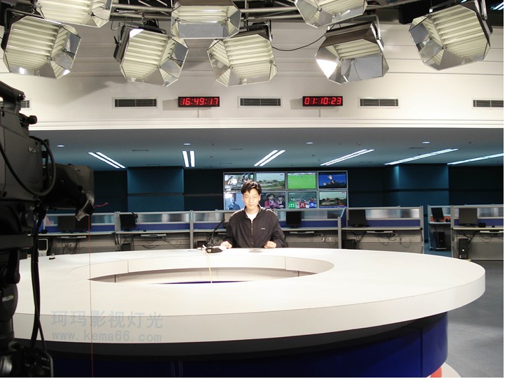 演播室灯光工程|武汉电视台开放式演播室