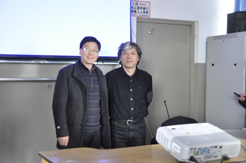 杜书涛和中央戏剧学院冯德仲教授合影