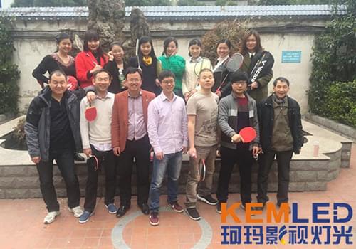 KEMLED珂玛影视灯光集体锻炼风采