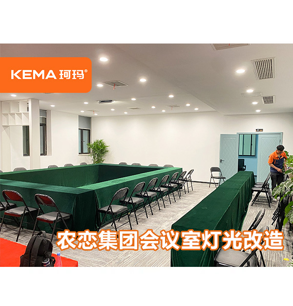 农恋集团会议室灯光改造，回字形会议室用什么灯？