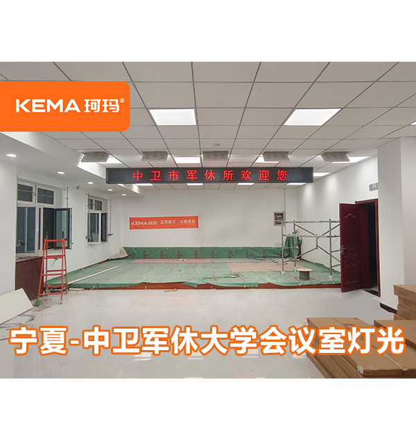 宁夏中卫军休大学会议室灯光项目