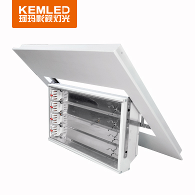 三基色冷光灯内嵌式手动半边翻转DSR-4×36W（正方形）